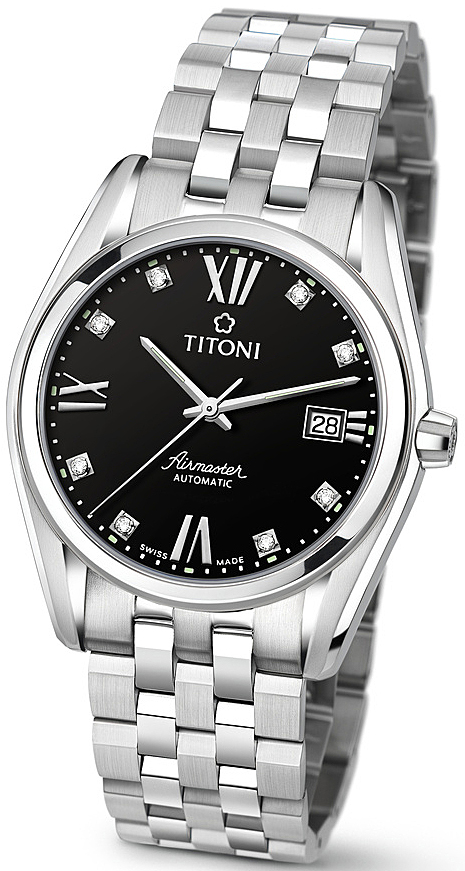 梅花(titoni)手表怎么调时间和日期