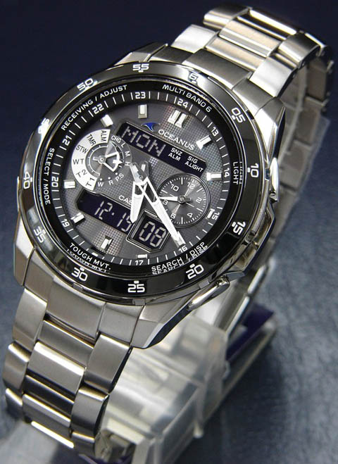 卡西欧最贵的手表推荐：OCEANUS系列OCW-T400TB-1A 男士光能表