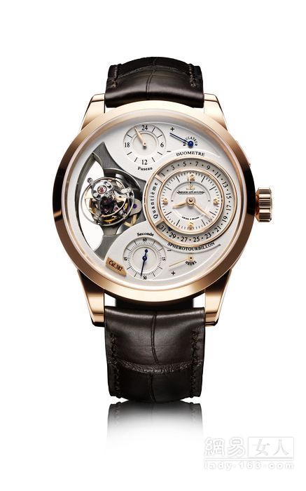 积家Duomètre Sphérotourbillon双翼立体双轴陀飞轮腕表