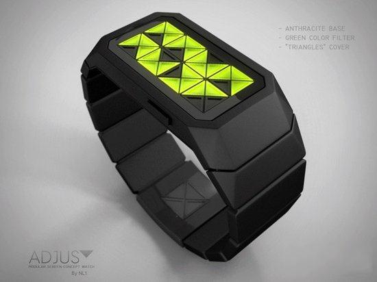 戴在人们手腕上的未来概念手表设计