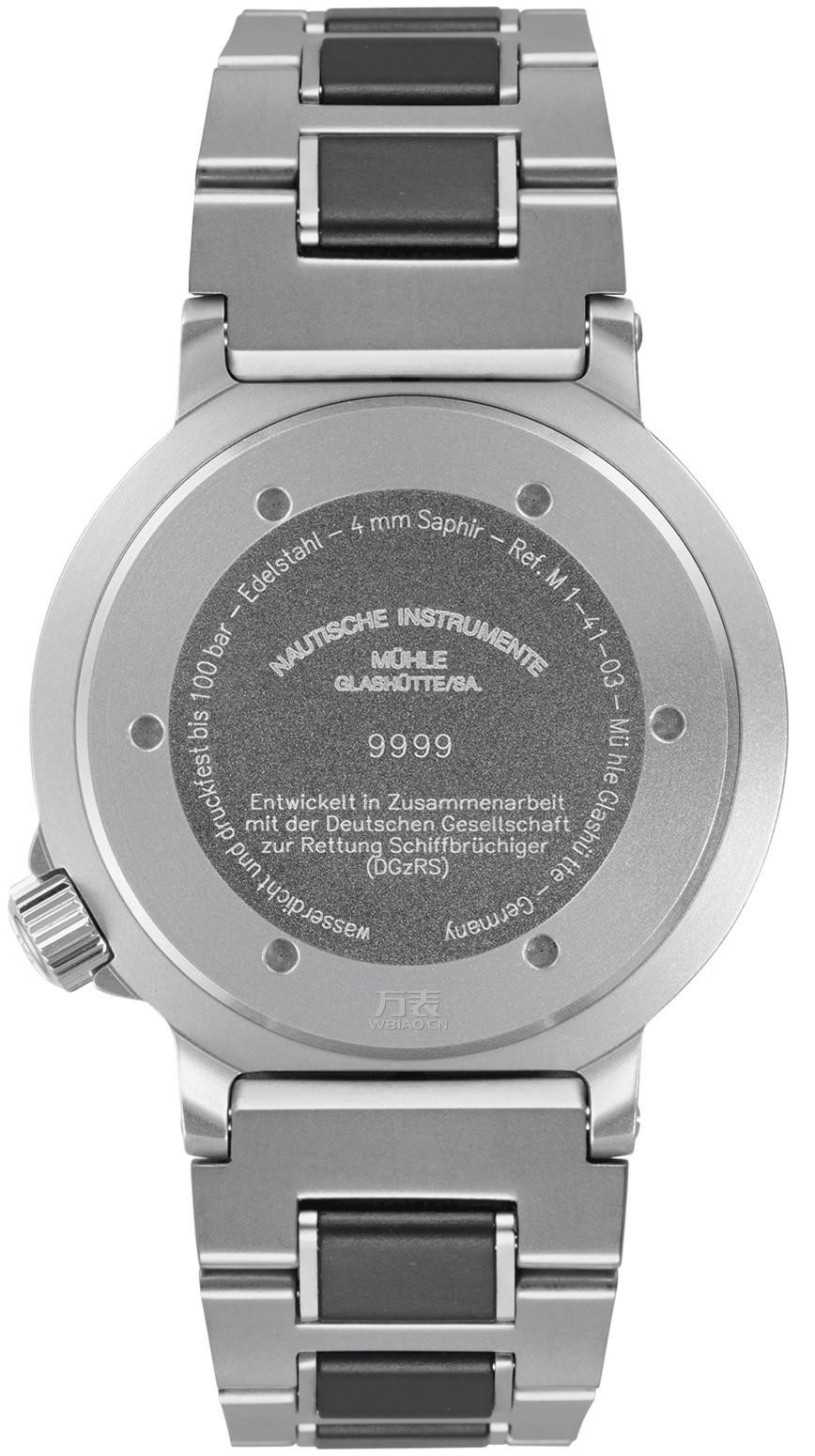 德国手表推荐三：莫勒-格拉苏蒂 Muehle Glashuette-Nautical Wristwatches系列 M1-41-03-MB 男士机械表