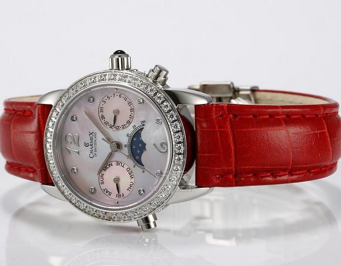 2014年情人节送女友红色手表--酒红温情版