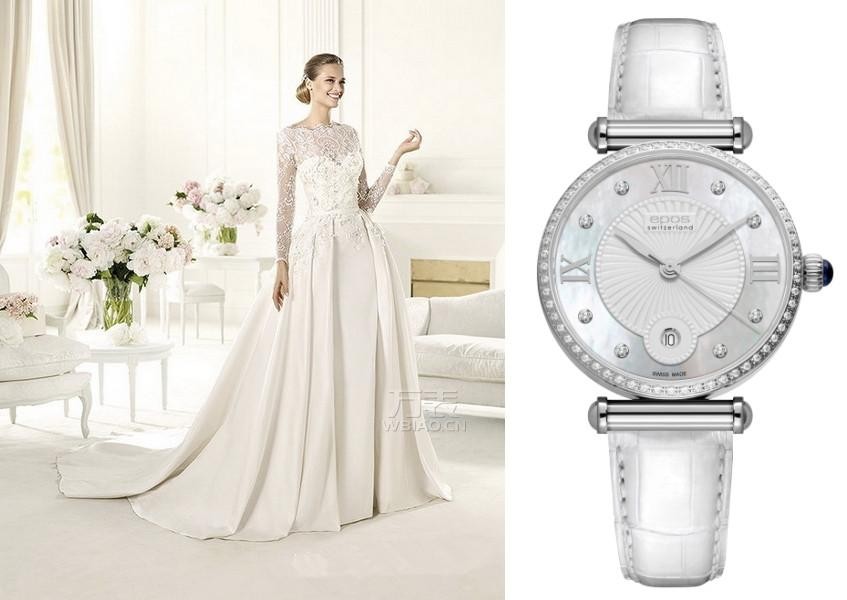 奢华手表配绝美婚纱 当最闪耀的新娘