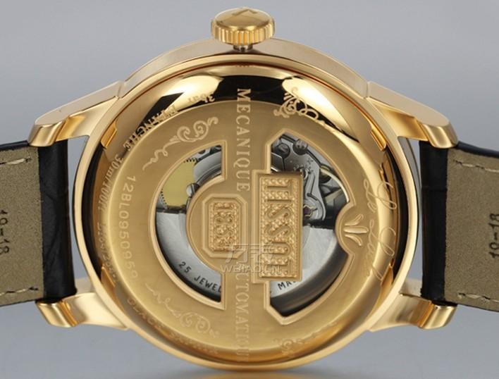 天梭力洛克玫瑰金男表T41.5.423.53 暖金色泽魅力十足