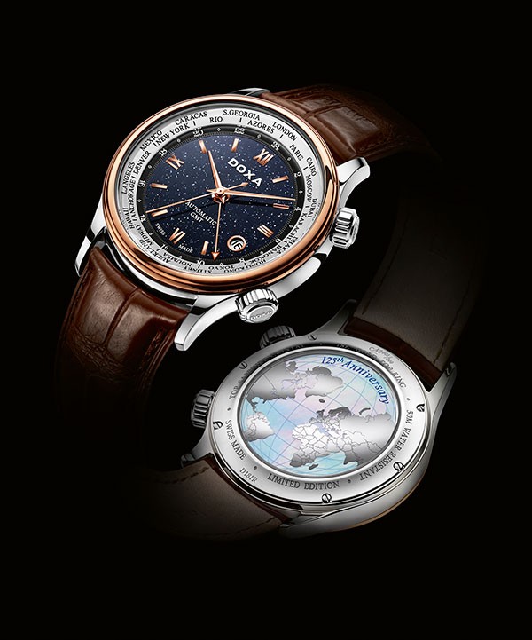 125周年时度蓝色星空GMT限量版腕表 设计浪漫唯美