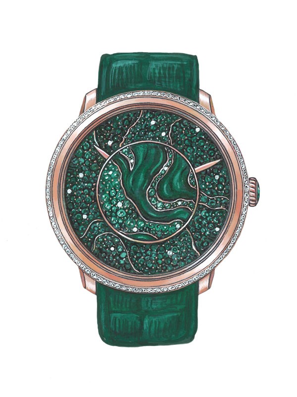 Fabergé 隆重发布Fabergé Dalliance系列祖母绿腕表