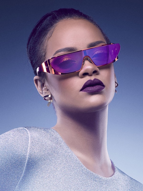 由Rihanna蕾哈娜与Dior迪奥联手合作“Rihanna”墨镜系列