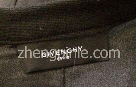 假的纪梵希Givenchy服装领标图二