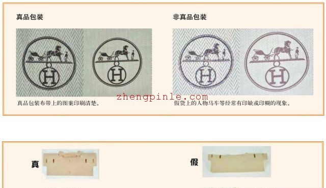 爱马仕hermes包的包装袋印刷真假对比