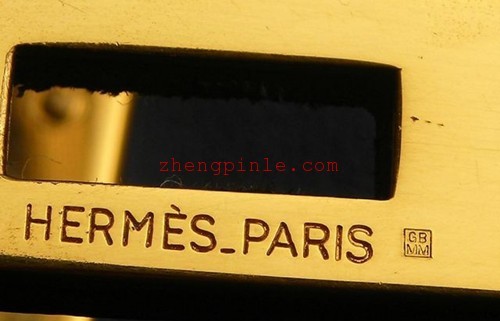 正品爱马仕hermes的金属扣图样一