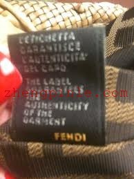 芬迪fendi范围印记的背面图